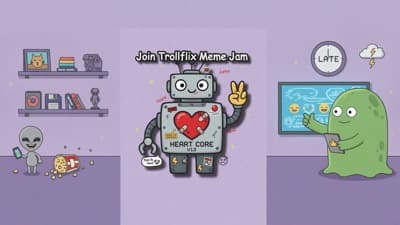 #AI मीम जैम लोगो